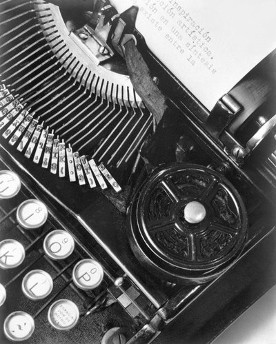 The Typewriter of Julio Antonio Mella, Mexico City, 1928 by Tina Modotti